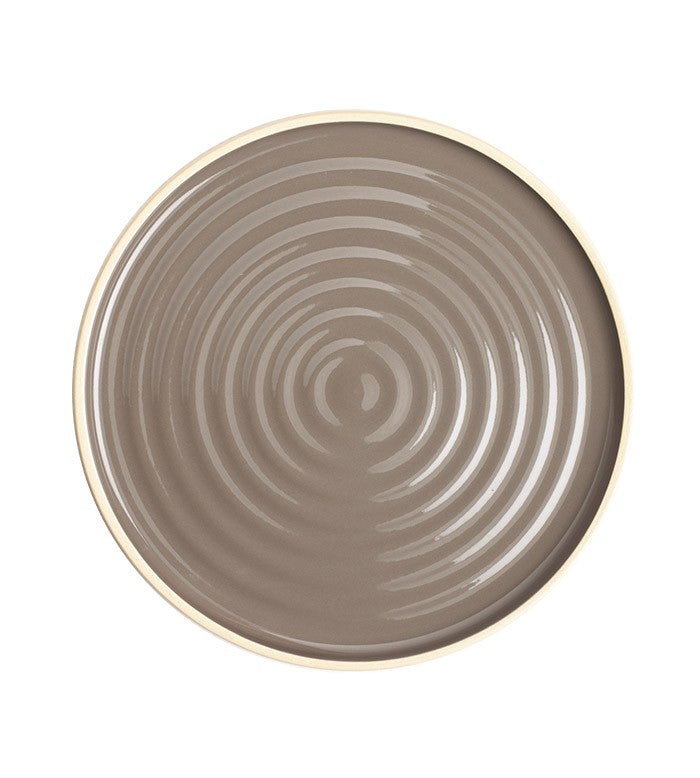 Chef & Sommelier FK944 8-Inch Geode Grey Stackable Stoneware Dessert Plate