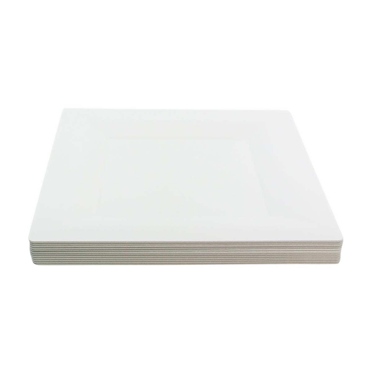 WNA GS65W Comet Milan Grand 6.5-Inch White Disposable Square Plate