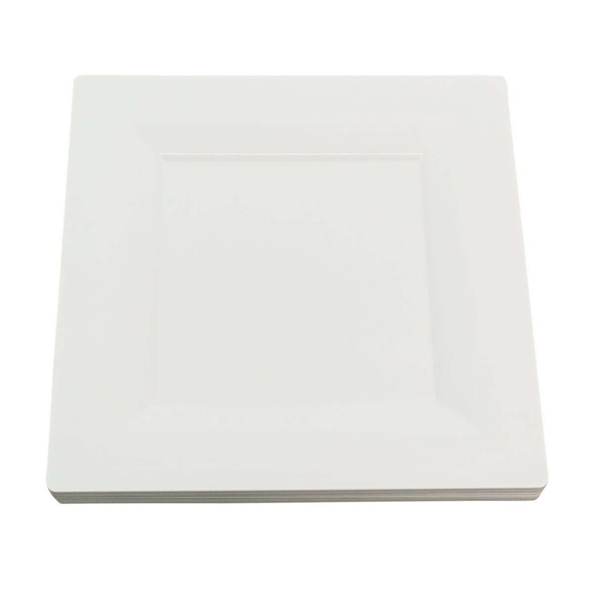 WNA GS65W Comet Milan Grand 6.5-Inch White Disposable Square Plate