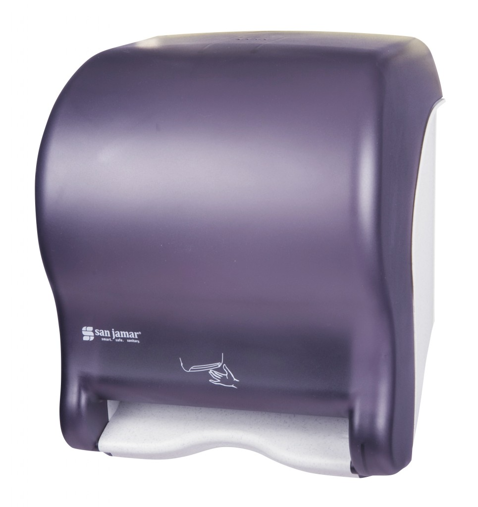 San Jamar High - Performance Smart Automatic T8400TBK Towel Dispenser for Foodservice