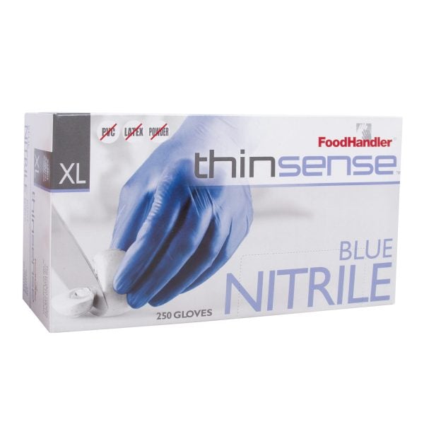 Extra Large Blue Nitrile Thinsense 103-TS18-BLU Food Handler Gloves
