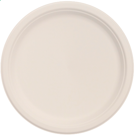 Dart 10FBRP1 10-Inch Round PFAS-Free Fiber Plate for Commercial and Foodservice Use