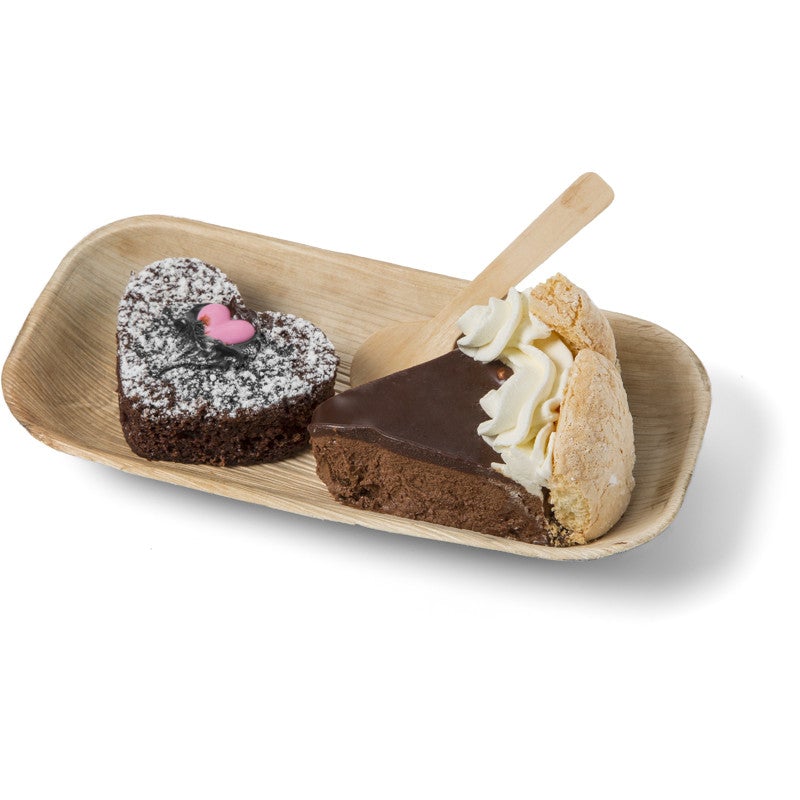 Leafware LW4T Disposable Mini Food Trays, 8 x 4 Size for Commercial Use