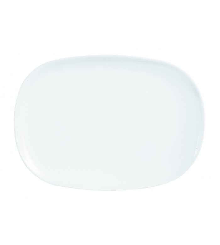 Cardinal Evolutions N9402 White High - Quality Rectangular Foodservice Plate Measuring 13.75 Inches by 9.25 Inches