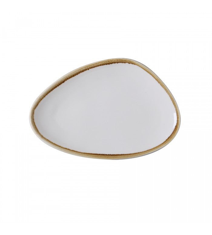 White 11.5 x 8 Cardinal FJ546 Terrastone Durable Oval Platter