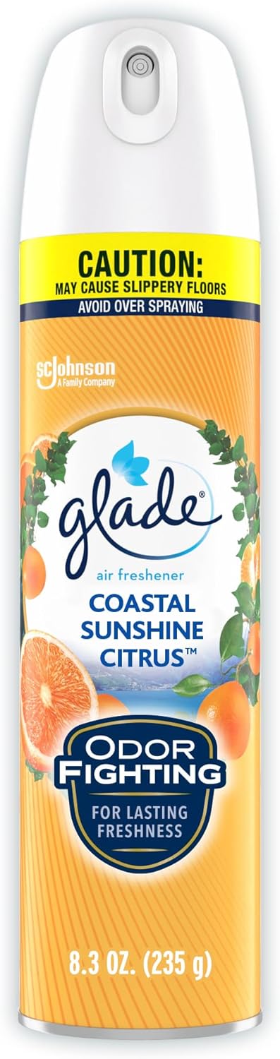 8.3 oz Glade Coastal Sunshine Citrus Long - lasting Air Freshener