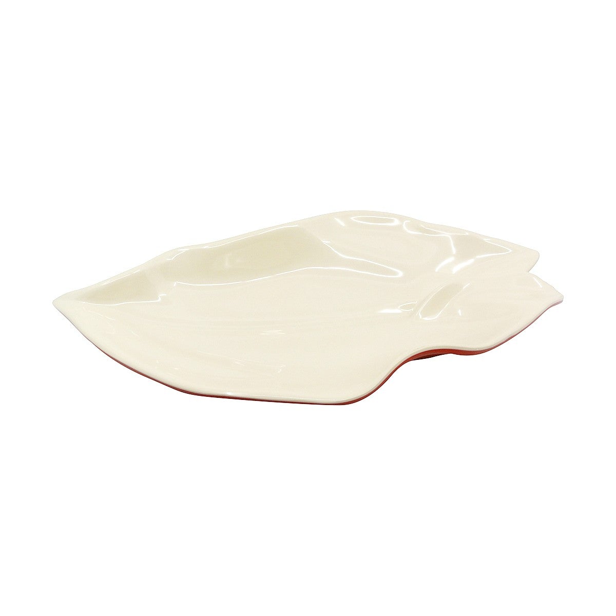 16-Inch Durable Melamine Calla Lily Tomato Platter - EGS M1681-TM