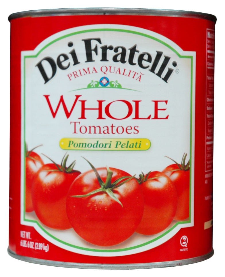 Dei Fratelli Durable 102 Oz Whole Tomatoes in #10 Can