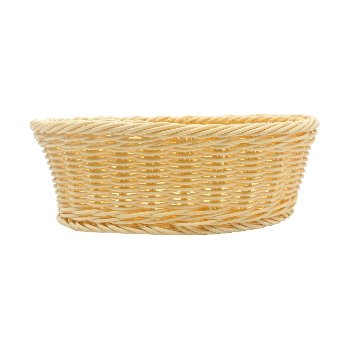 Tablecraft M1174W Commercial 9.25-Inch Natural-Color Handmade Woven Oval Serving Basket