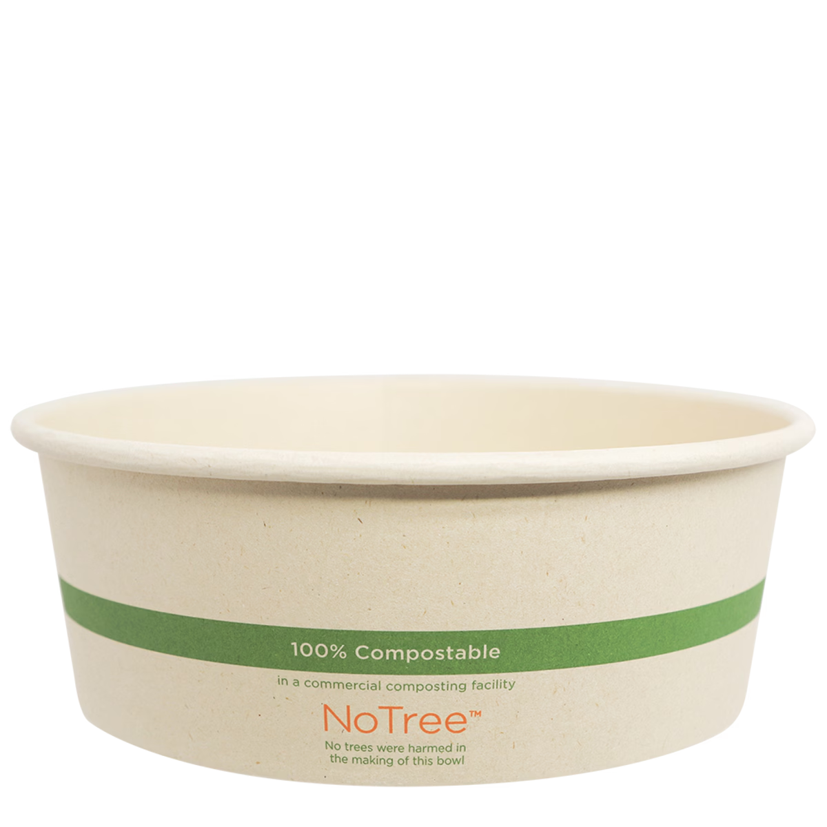 World Centric 42 oz NoTree Compostable Bowl for Commercial Use