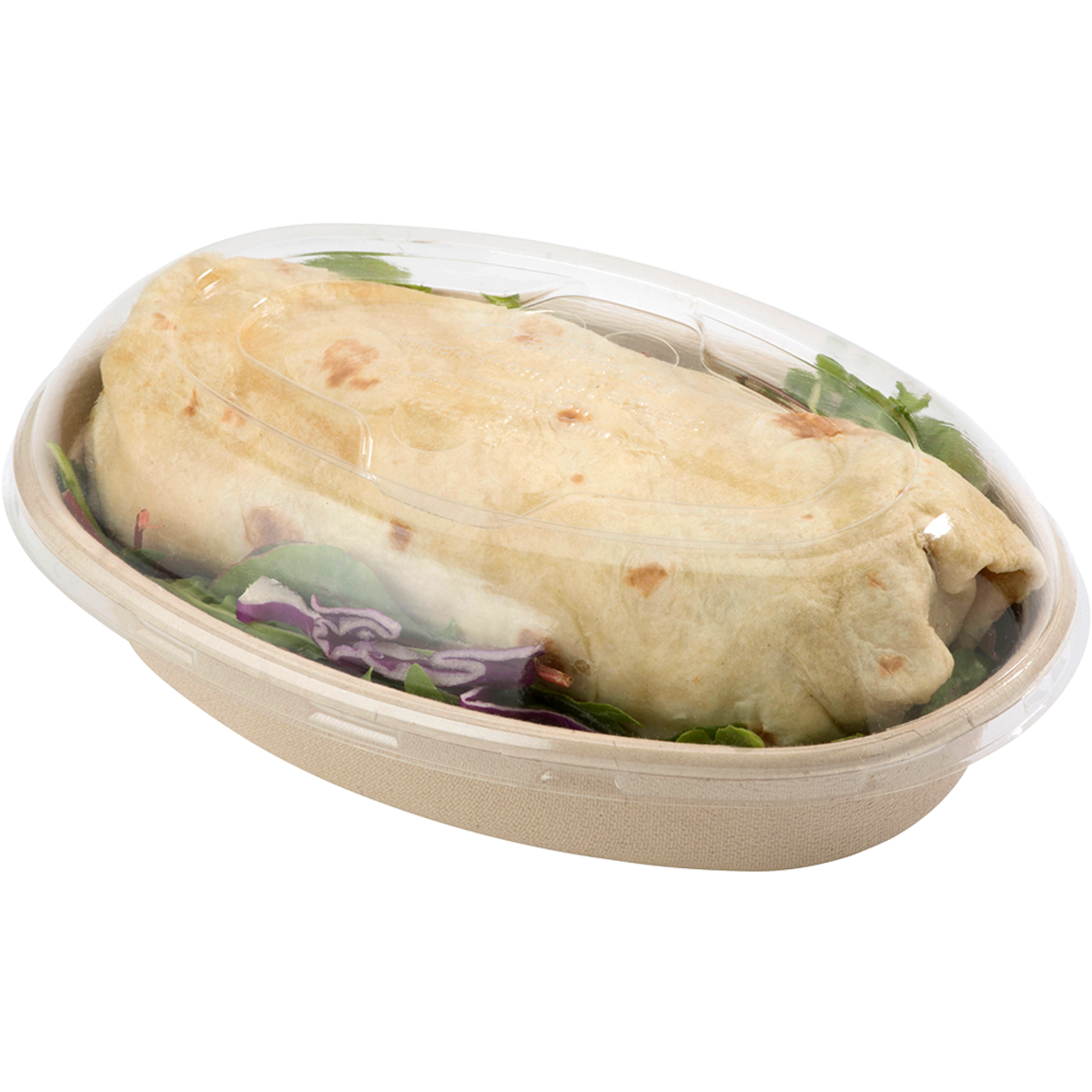 24-ounce Oval Disposable Fiber Food Service Bowl by World Centric