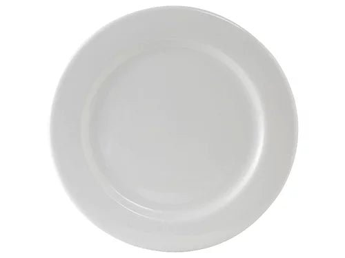 Tuxton ALA - 120 12 - Inch Round White Ceramic Alaska Dinner Plate