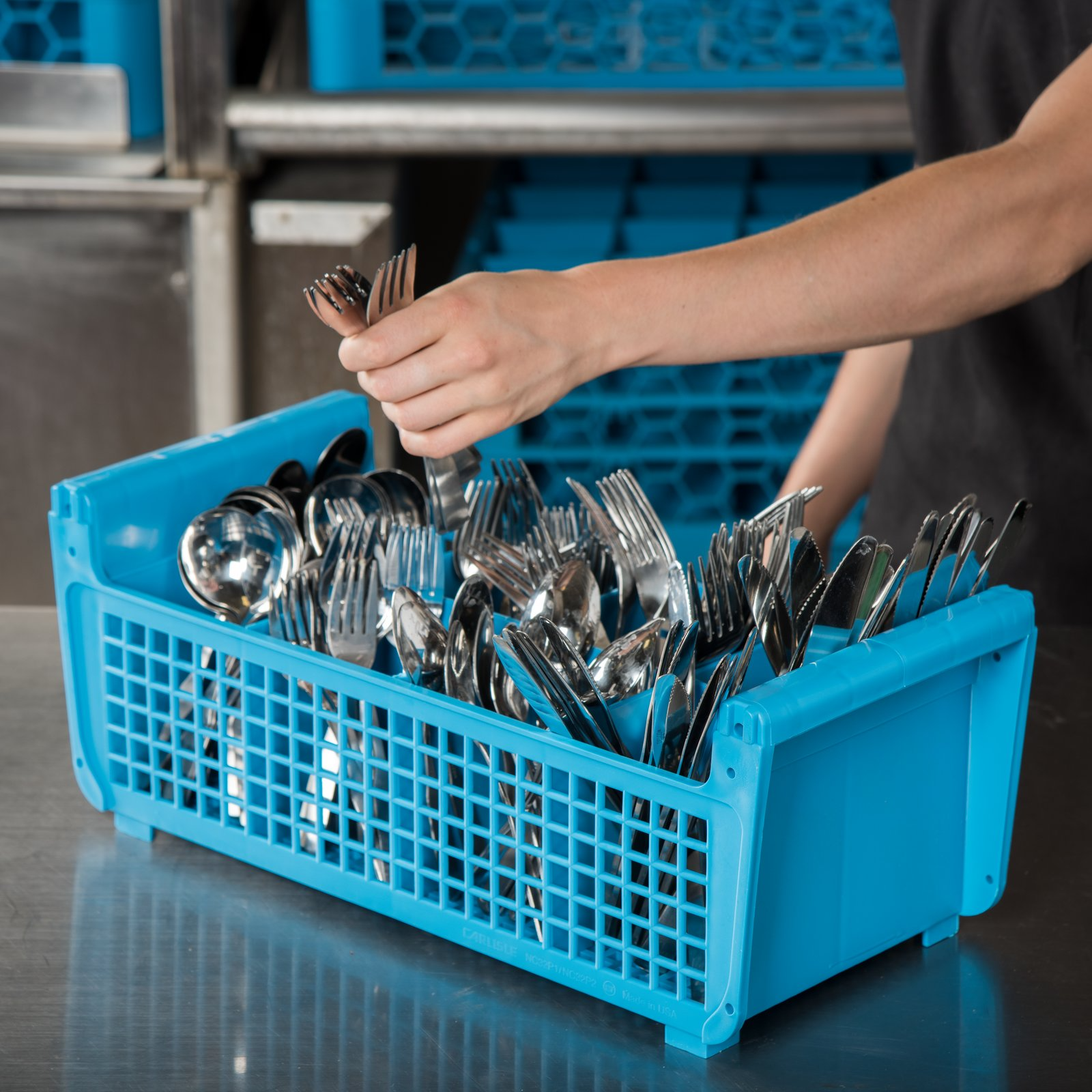 Carlisle Commercial-Grade 8 Compartment Plastic Flatware Storage Basket (C32P1-14)