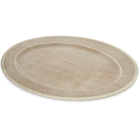 20 x 14 Adobe Brown Melamine Oval Platter by Carlisle Grove