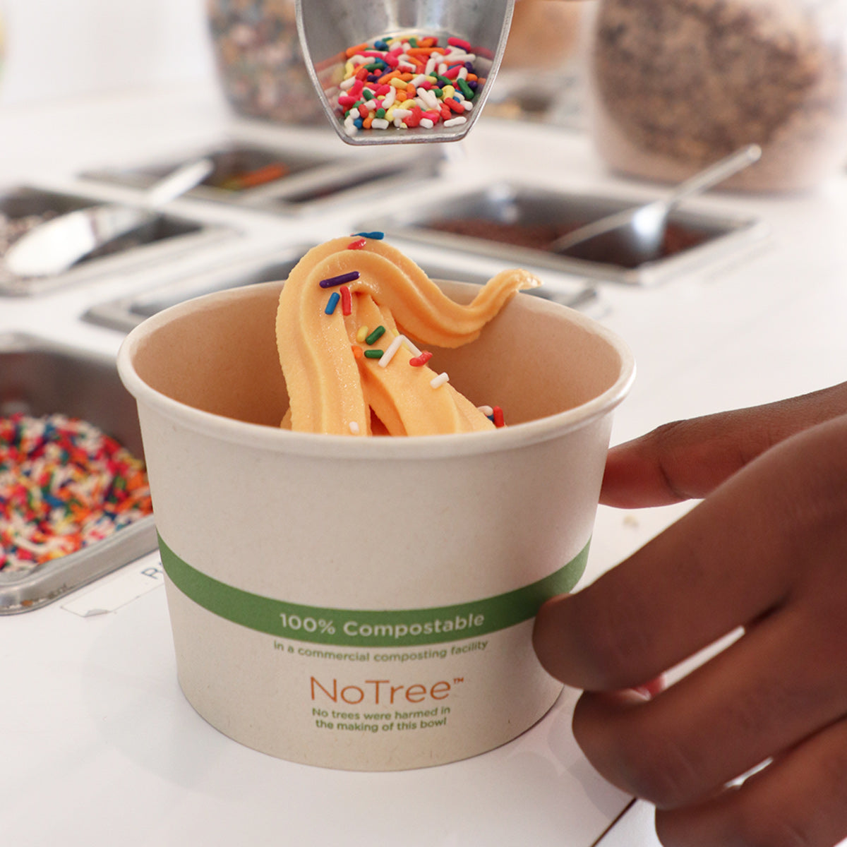 World Centric NoTree 16 oz Durable Compostable Foodservice Bowl