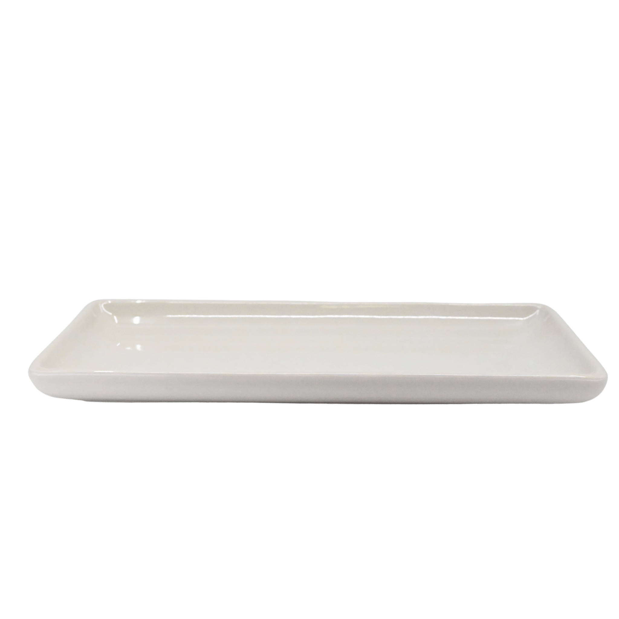 12 x 7 White Ceramic Rectangle Plate - Diversified Ceramics DC887 for Professional Use