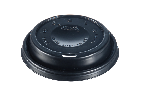 Dart 16ELBLK Black Dome Drink - Through Lid Ideal for 16 oz Cups