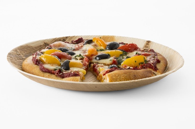 Leafware LW9R Disposable 9-Inch Round Plates for Foodservice