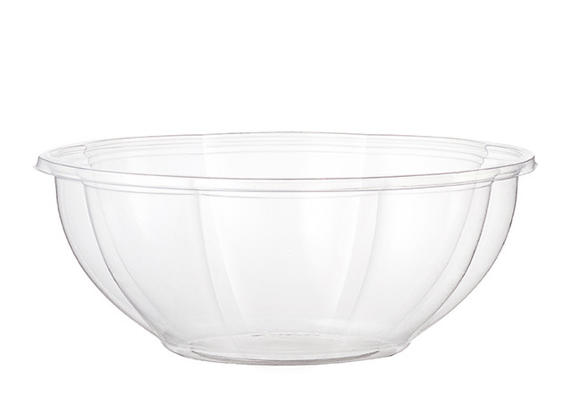 World Centric 24 oz Clear 6.7-inch Durable and Eco-friendly Salad Bowl