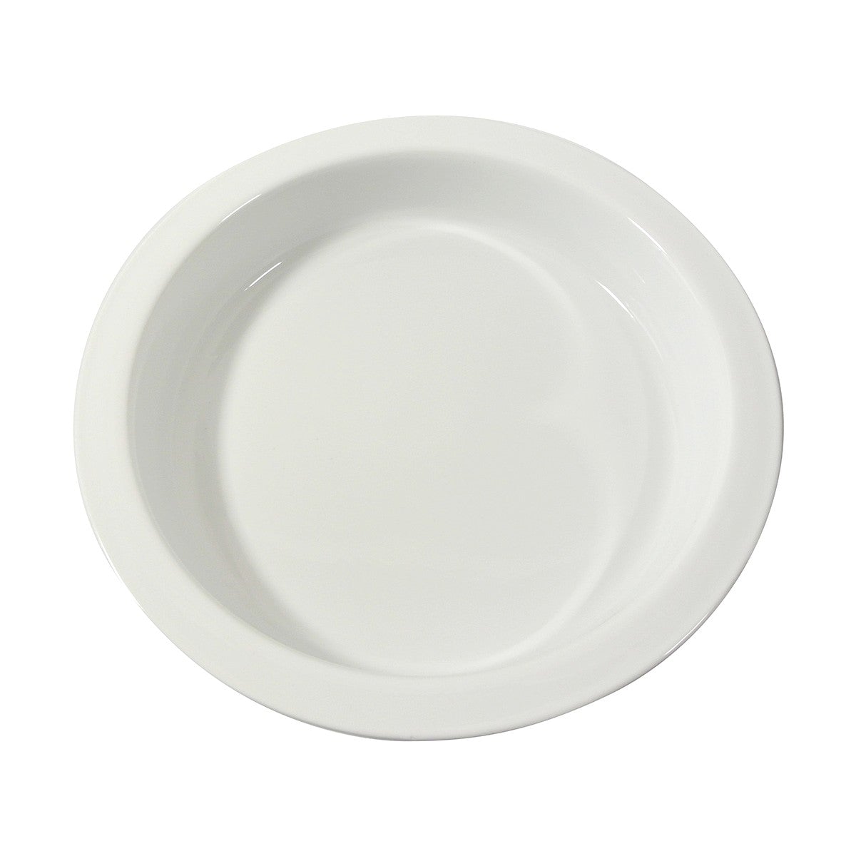 Tablecraft CW40154 15-Inch Round Vitro Porcelain Steam Table Pan for Foodservice