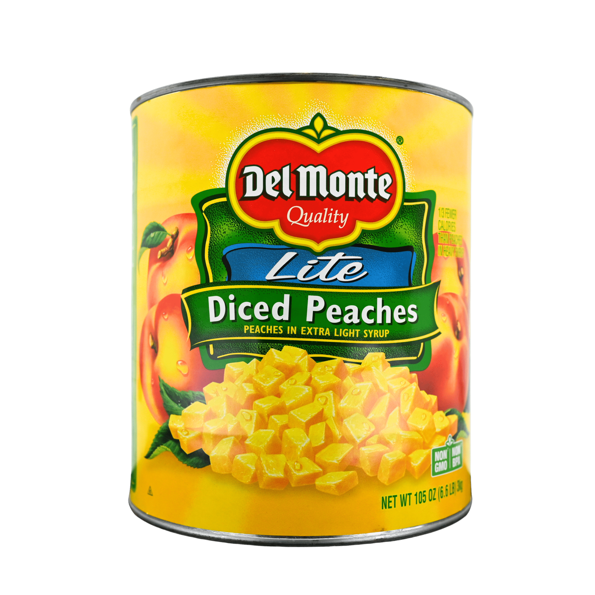 106 Ounce (#10 Can) of Light Syrup Diced Peaches for Foodservice