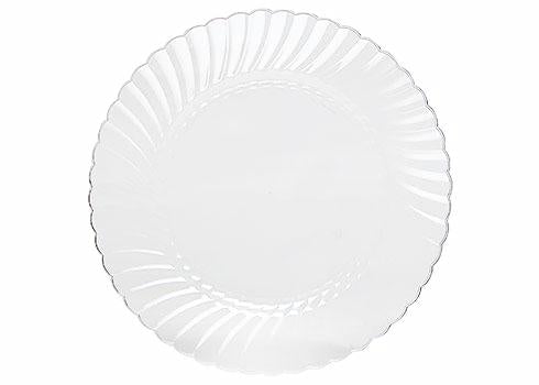 WNA CW10144CL Classicware 10.25 - inch Clear Heavy - duty Disposable Plates