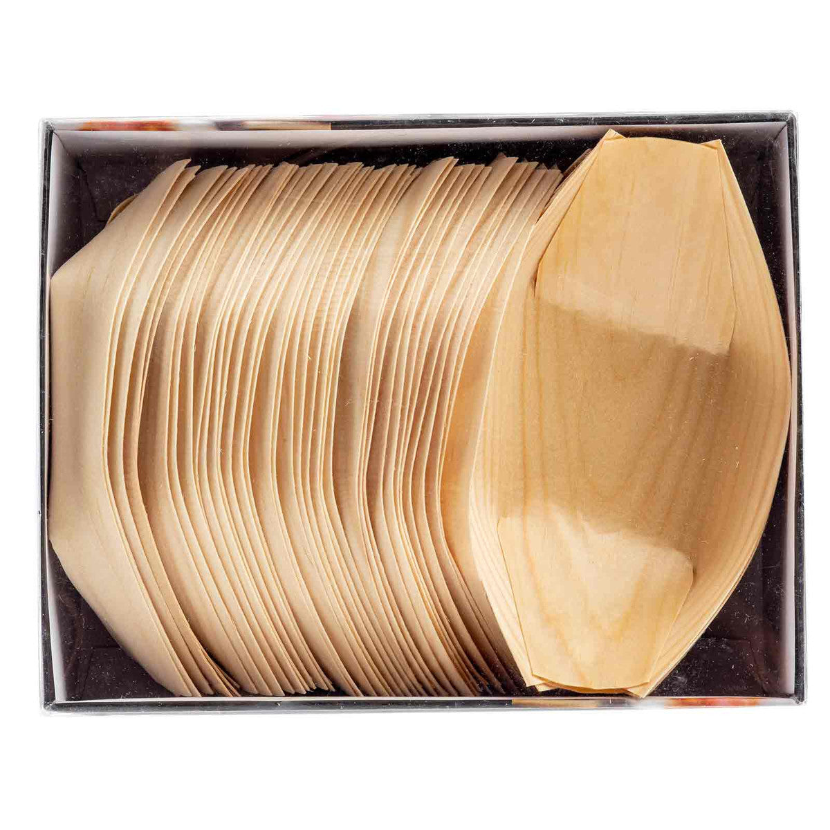 Tablecraft BAMDB65 Disposable Pinewood Bowls - Ideal 6.5 X 3.5 Size for Foodservice