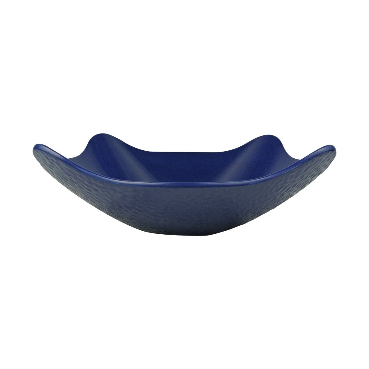 EGS M11SQPT-BL 2 Quart Blue Square Pebble Textured Melamine Food Service Bowl