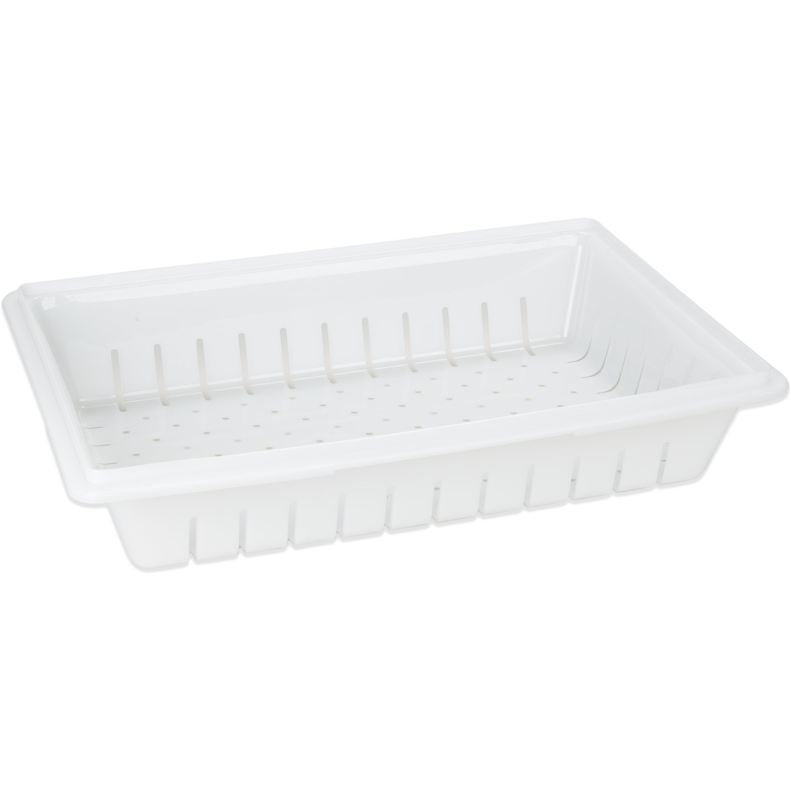 Storplus White Polyethylene Foodservice Colander with Dimensions 18X26X5 - Carlisle (10648-02)