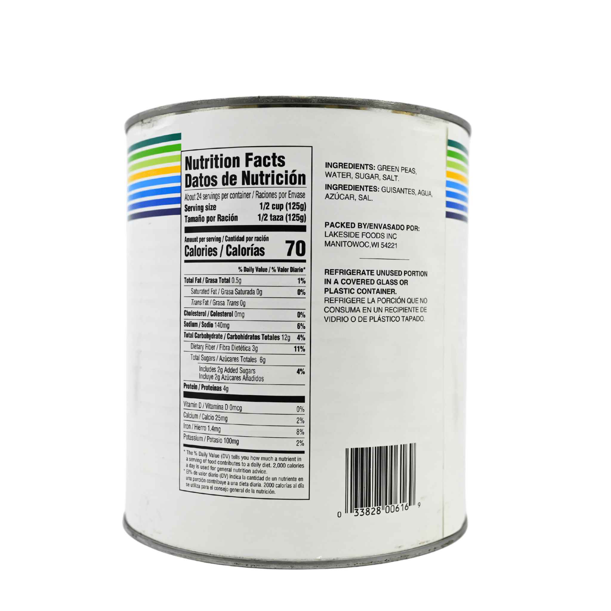 High - Performance Green Peas in a Large #10 Can