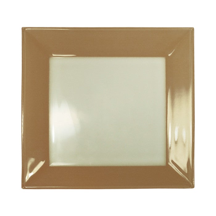 Cardinal D0696 Professional Commercial 10-1/8 Inches Square Chocolate Brown Glass Dinner Plate