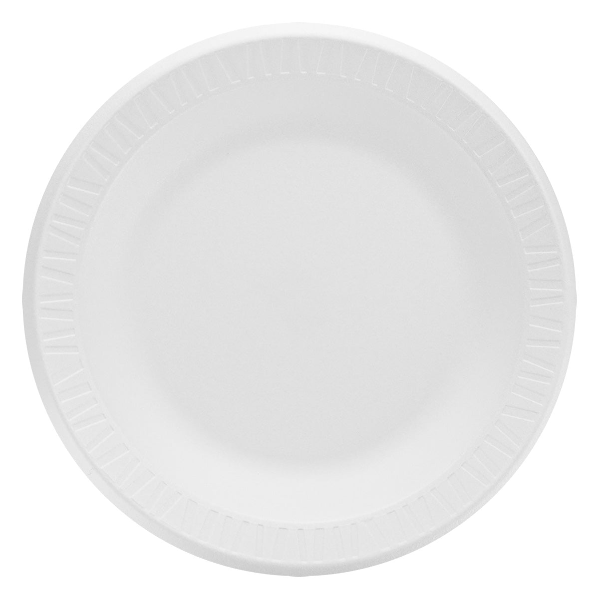 Dart 10PWCR 10.25-Inch Concorde Disposable White Foam Food Service Plate