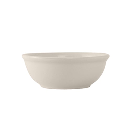 Tuxton TRE-015 12.5 Ounce Round Eggshell Color Nappie Bowl for Foodservice in Reno, Nevada