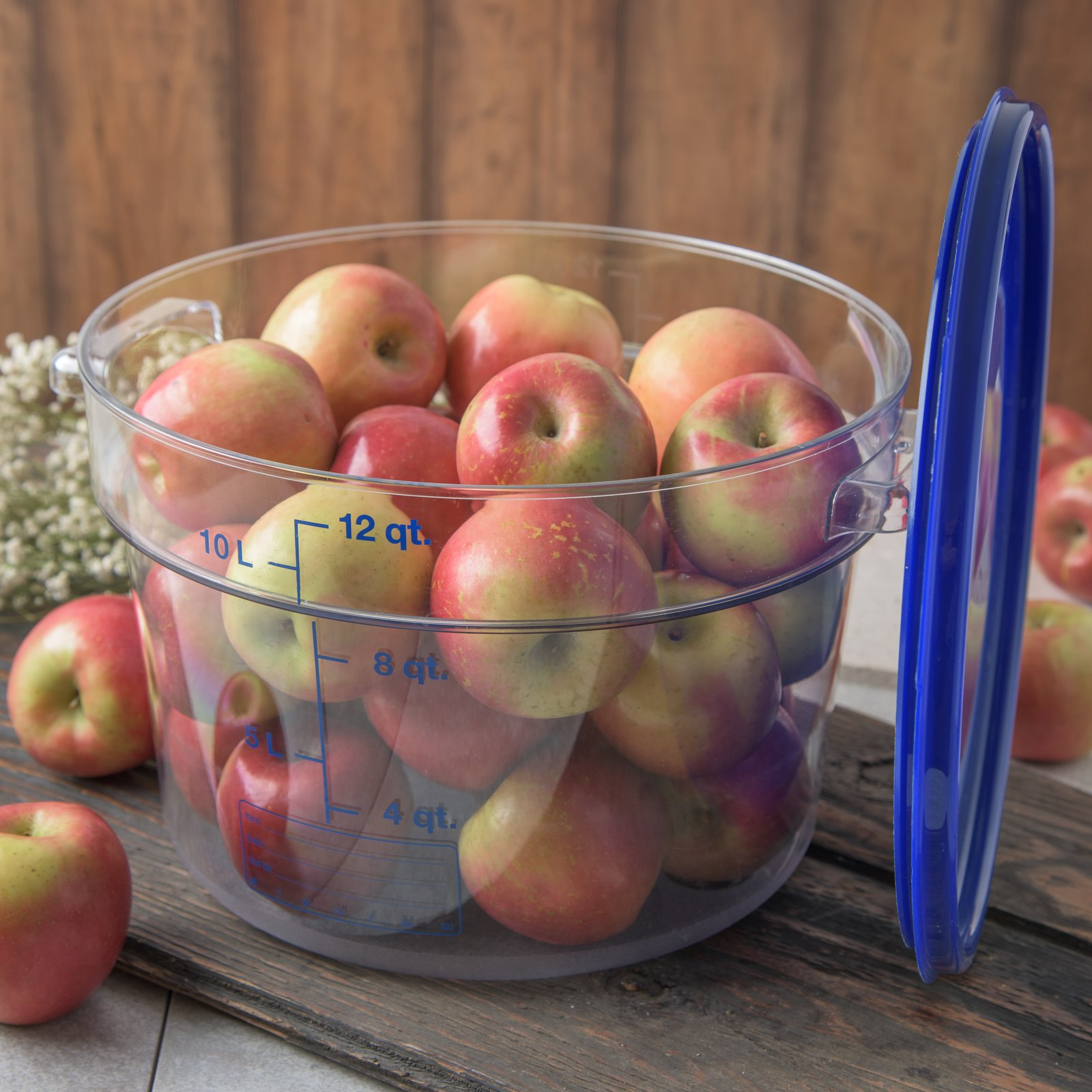 Carlisle 12 Qt Clear Round Professional Storage Container Storplus 10767-07
