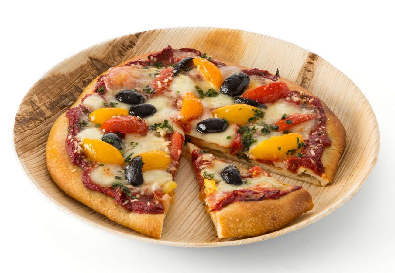 Leafware LW9R Disposable 9-Inch Round Plates for Foodservice