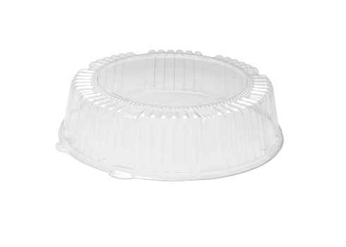 WNA A16PETDM CaterLine Professional 16-Inch Round Clear Plastic Dome Lids Suitable for CheckMate Trays
