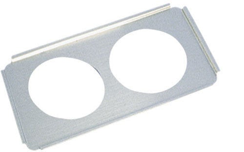 Adcraft SAP-88 Stainless Steel Adapter Plate with Two 8.5-Inch Holes for Full-Size Steam Table Pans